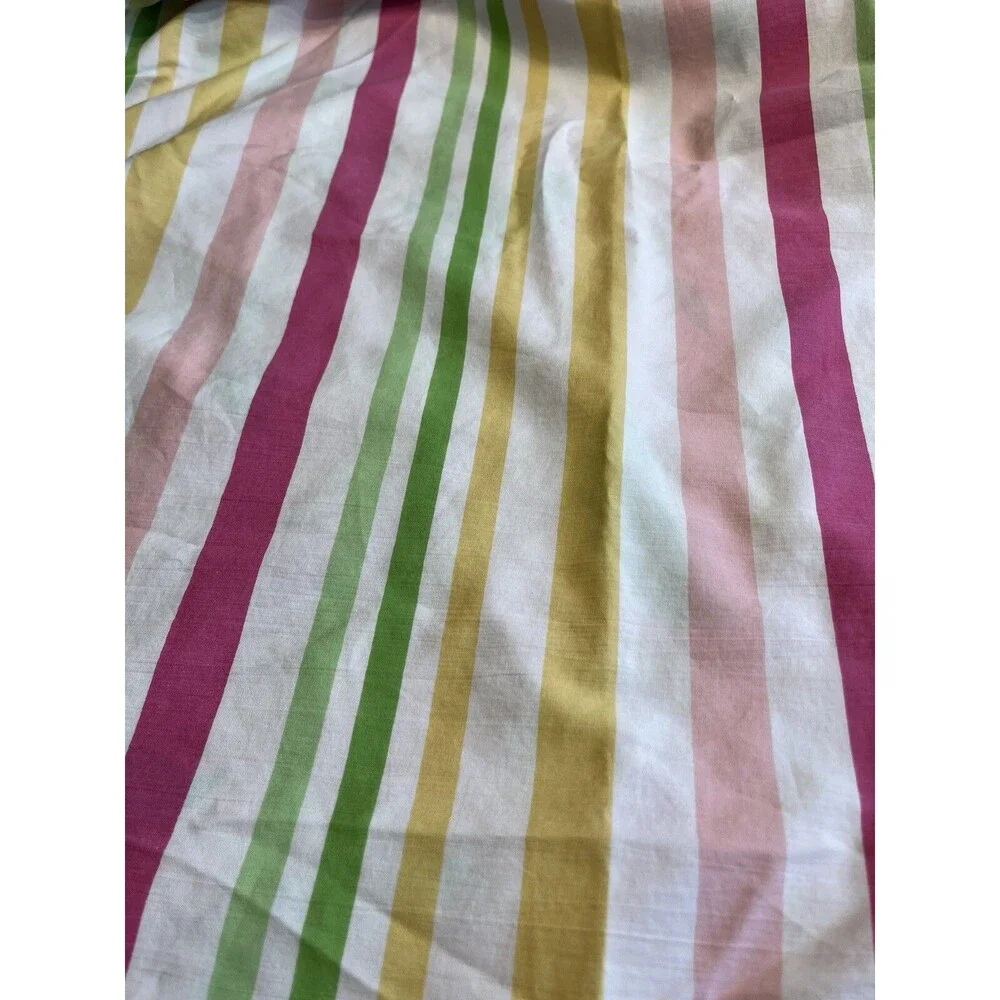 3pc Lilly Pulitzer Dan River Pink Paisley Floral Full/Queen Duvet Cover USA
